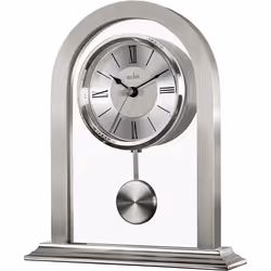 Acctim Colney 36937 Glass and Metal Table Clock in Silver