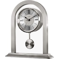 Acctim Colney 36937 Glass and Metal Table Clock in Silver