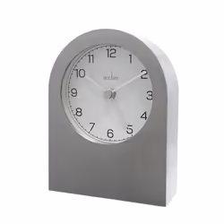 Acctim Battery Aluminium Mantel Clock with Alarm, Sutherland 37077