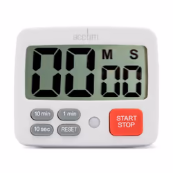 Easy Timer White Digital Countdown Timer Built in Stand Magnet and Hook