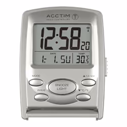 Acctim 71707 Vista MSF Radio Controlled Multi function LCD Travel Alarm Clock
