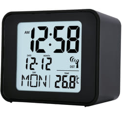 Acctim Cole Radio Controlled Alarm Clock - Black