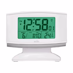Acctim Integra 2 Radio Controlled White Alarm Clock