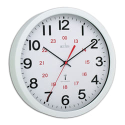 Acctim 74172 Controller Radio Controlled Wall Clock, White