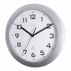 Acctim 74367 Peron Radio Controlled Wall Clock, Silver
