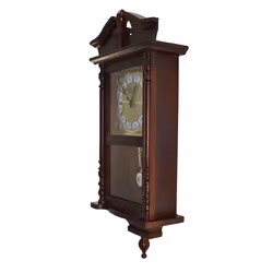 Acctim Westbury Radio Controlled Large Dark Wooden Westminster Chiming regulator Quartz Wall Clock with pendulum