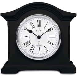 Acctim Black Quartz Battery Radio Controlled Mantle Mantel Clock - Chesterfield 77163