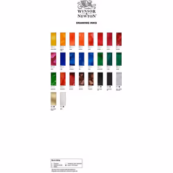 Winsor and Newton Drawing Ink 30ml 617 Silver (945) (Bttl)