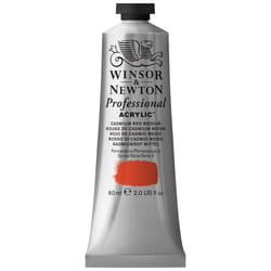 Winsor & Newton Professional Acrylic Paint  60ml (2-oz) Tube  Cadmium Red Medium