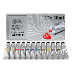 Winsor & Newton 5012572013321 acrylic paint 20 ml Black, Blue, Brown, Green, Pink, Red, White, Yellow Tube