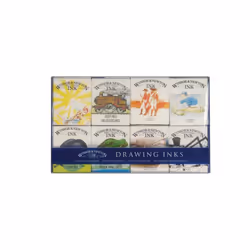 Winsor & Newton 5012572402491, Black, Blue, Brown, Green, Purple, Red, Vermilion, Yellow, 14 ml, 8 pc(s), Assorted colours