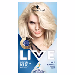Schwarzkopf LIVE Intense Lightener 00B Max Blonde Permanent Hair Colour