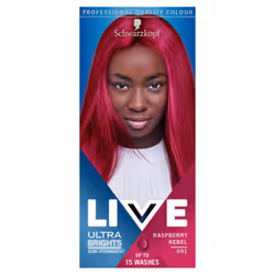 Schwarzkopf Live Semi-Permanent Ultra Brights or Pastel - Raspberry Rebel 091