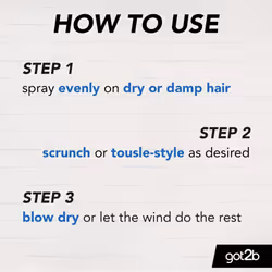 1 x Schwarzkopf got2b Beach Matt Salt Spray 200ml