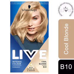 Schwarzkopf Live Intense Colour Permanent Hair Dye - B10 Cool Blonde