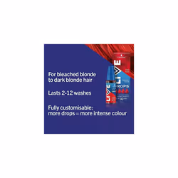 Schwarzkopf LIVE Colour Drops, Vegan, Semi-permanent, Red Hair Dye, Lasts 2 to 12 Washes, Fiery Red 30 ml