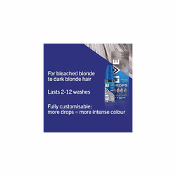 Schwarzkopf LIVE Colour Drops, Vegan, Semi-permanent, Silver Hair Dye, Lasts 2 to 12 Washes, Ice Silver 30 ml