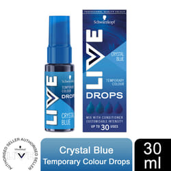 Schwarzkopf LIVE Colour Drops Semi-Permanent Dye - Crystal Blue