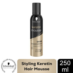 Schwarzkopf Keratin Mousse with 48H Extra Strong Hold for Hair Styling, 250ml