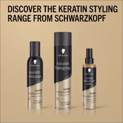 Schwarzkopf Keratin Mousse with 48H Extra Strong Hold for Hair Styling, 250ml