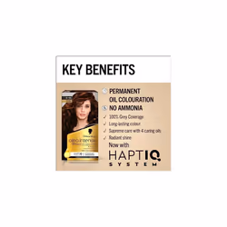 Oleo Intense Permanent Oil Colour 4-18 Mocha Brown Hair Dye, 100% Grey Coverage, Conditioner with HaptIQ System, Long-Lasting Colour, Ammonia Free