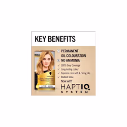 Oleo Intense Permanent Oil Colour 8-05 Beige Blonde Hair Dye, Perfect Grey Coverage, Conditioner with HaptIQ System, Long-Lasting Colour, Ammonia Free