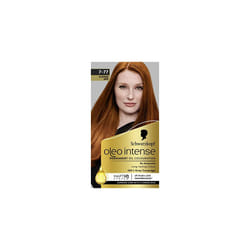 Oleo Intense Permanent Oil Colour 7-77 Copper Red Hair Dye, 100% Grey Coverage, Conditioner with HaptIQ System, Long-Lasting Colour, Ammonia Free Hair