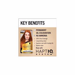 Oleo Intense Permanent Oil Colour 7-77 Copper Red Hair Dye, 100% Grey Coverage, Conditioner with HaptIQ System, Long-Lasting Colour, Ammonia Free Hair