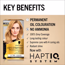 Schwarzkopf Oleo Intense Permanent Oil Colour Hair Dye 8-86 Golden Dark Blonde