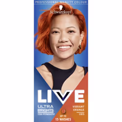 Schwarzkopf Live 5012583212218, Orange, Vibrant Orange, Women, Hair colorants can cause severe allergic reactions. Read and f ...