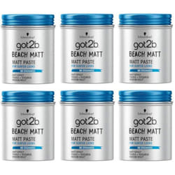 Schwarzkopf got2b Beach Matt Surfer Look Matt Paste 100 ml - Pack of 6