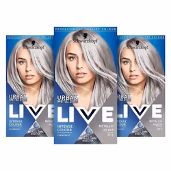 Schwarzkopf LIVE Metallic Silver U71 Permanent Hair Dye