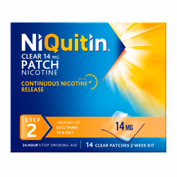 NiQuitin Clear 14mg Patches Step Two - 14 Patches