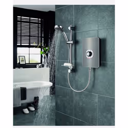 Triton Showers RECOL209GUNMTL Collection Contemporary Electric Shower
