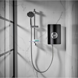 Triton Aspirante 9.5kW Electric Shower Black Gloss 5 Spray Pattern ASP09GSBLK