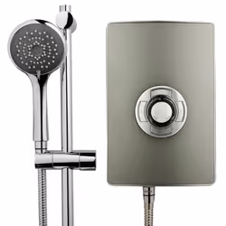 Triton Aspirante 9.5kW Electric Shower Gun Metal Effect 5 Spray ASP09GUNMTL