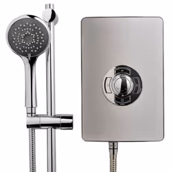 Triton Aspirante Electric Shower 9.5kW Brushed Steel Modern 5 Spray ASP09BRSTL