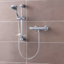 Triton Dene Cool Touch Thermostatic Bar Mixer Shower Chrome 3 Spray UNDETHBMCT