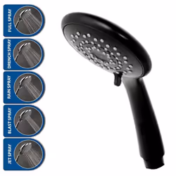 Triton Aspirante Enhance Electric Shower 9.5kW Matte Black 5 Spray Head Modern