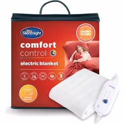 Silentnight Comfort Control Electric Blanket - Double, White