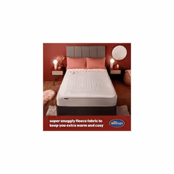 Silentnight Comfort Control Electric Blanket King Size - Heated Electric Fitted Underblanket with 3 Heat Settings, Fast Heat Up and Easy Fit Straps -