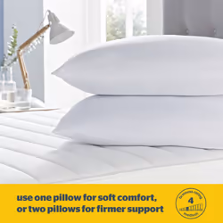 Silentnight Cooler Summer Pillows 2 Pack Soft Medium Support UK Made