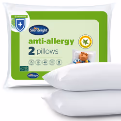 Silentnight Anti-Allergy Pillow - White, Pack of 2