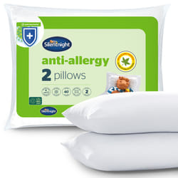 Silentnight Anti-Allergy Pillow - White, Pack of 2