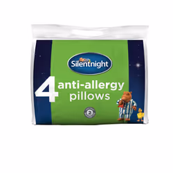 Silentnight Anti-Allergy Pillow, White, Pack of 4