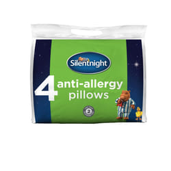 Silentnight Anti-Allergy Pillow, White, Pack of 4