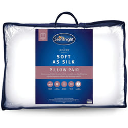 Silentnight Soft as Silk Pillow - Pack of 2