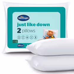 Silentnight Just Like Down Pillows 2 Pack Soft Medium Support
