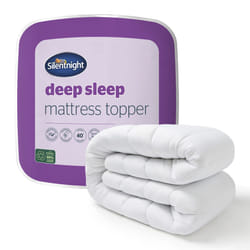 Silentnight Deep Sleep Mattress Topper, White, King