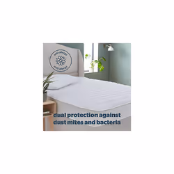 Silentnight Anti-Allergy Double Mattress Topper - Thick Deep Mattress Pad Protecting Against Allergies and Dust Mites - Hypoallergenic and Machin